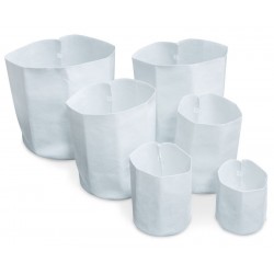 Maceta Root Text Redonda Blanca 3,78 L