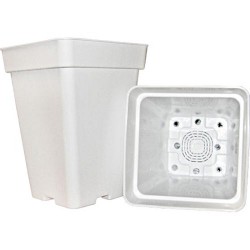 Maceta Cuadrada Blanca 18L