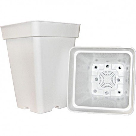 Maceta Cuadrada Blanca 18L