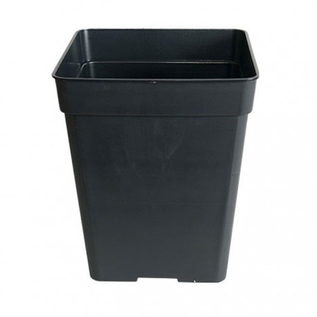 Maceta cuadrada negra 11 L