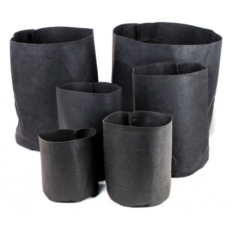Maceta Root Text Redonda Negra 18,92 L