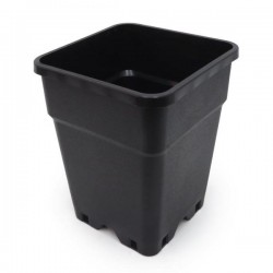 Maceta Pure Negra Cuadrada 7L