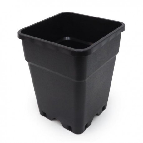 Maceta Pure Negra Cuadrada 7L