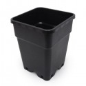 Maceta Pure Negra Cuadrada 7L