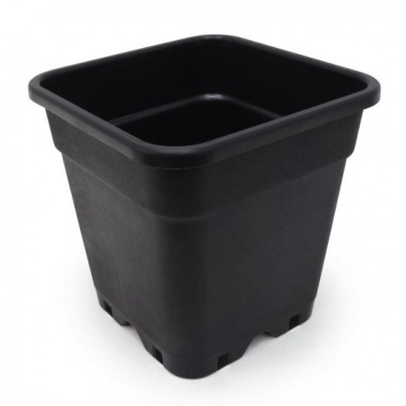 Maceta Pure Negra Cuadrada 14L