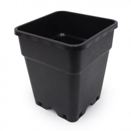 Maceta Pure Negra Cuadrada 11L