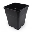 Maceta Pure Negra Cuadrada 11L