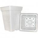Maceta Cuadrada Blanca 7L · JBQ