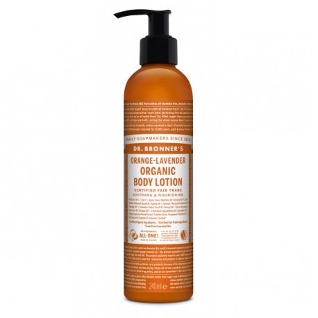 Loción corporal vegana naranja-lavanda
