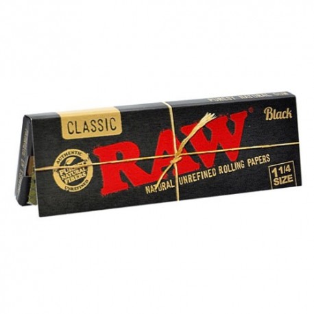 Papel Raw Black 1 1/4